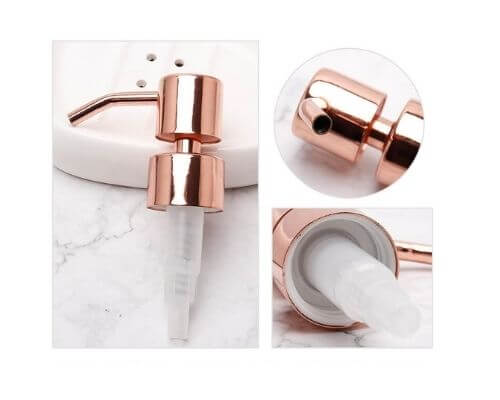 Rose Metal Soap Dispenser Pump