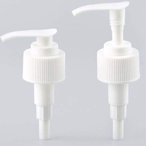 Plastic lock down lotion pump